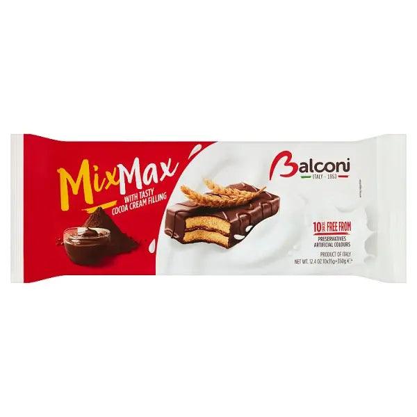 Balconi Mix Max with Tasty Cocoa Cream Filling 10 x 35g (350g) - Honesty Sales U.K