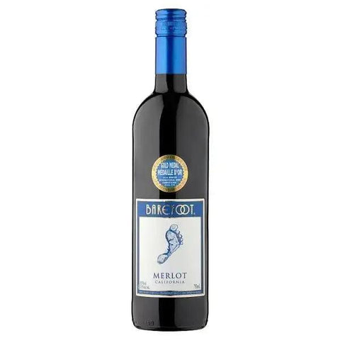 Barefoot Merlot 750ml (Pack of 6) packed with - Honesty Sales U.K