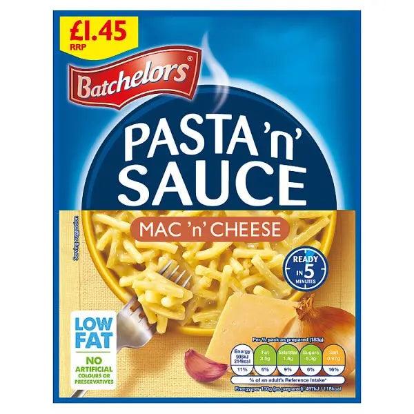 Batchelors Pasta 'n' Sauce Mac 'n' Cheese 99g (Case of 7) - Honesty Sales U.K