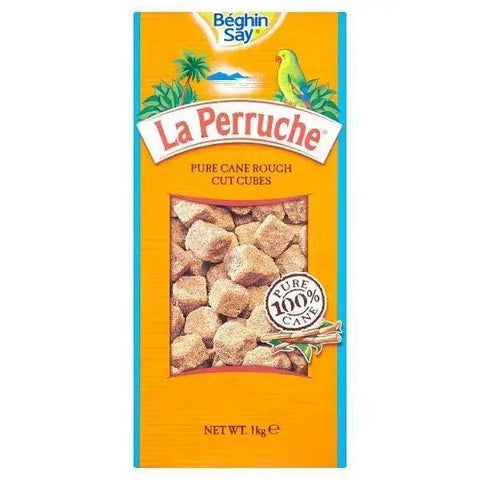 Beghin Say La Perruche Pure Cane Rough Cut Cubes 1kg SUBR1K - Honesty Sales U.K