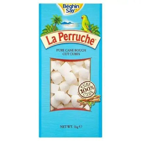 Beghin Say La Perruche Pure Cane Rough Cut Cubes 1kg SUWH1K - Honesty Sales U.K