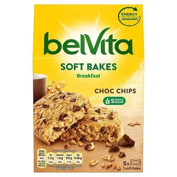 Belvita Breakfast Biscuits Soft Bakes Choc Chip 250g (Case of 6) - Honesty Sales U.K