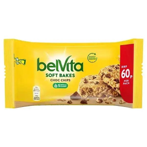 Belvita Breakfast Biscuits Soft Bakes Choc Chip 60p 50g (Case of 20) - Honesty Sales U.K