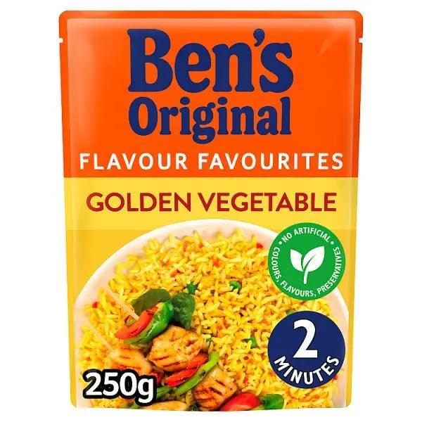 Bens Original Golden Vegetable Microwave Rice (Case of 6) - Honesty Sales U.K
