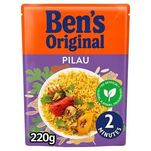 Bens Original Golden Vegetable Microwave Rice (Case of 6) - Honesty Sales U.K