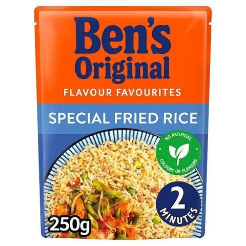 Bens Original Golden Vegetable Microwave Rice (Case of 6) - Honesty Sales U.K