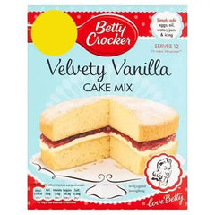 Betty Crocker Velvety Vanilla Cake Mix 425g (Case of 4) - Honesty Sales U.K