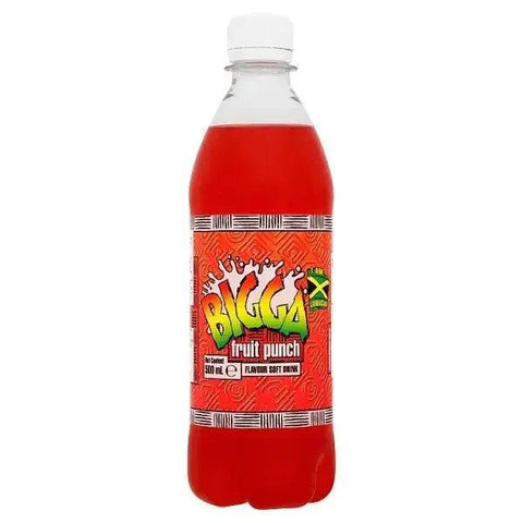 Bigga Fruit Punch (Case of 12) Ingredients Carbonated - Honesty Sales U.K