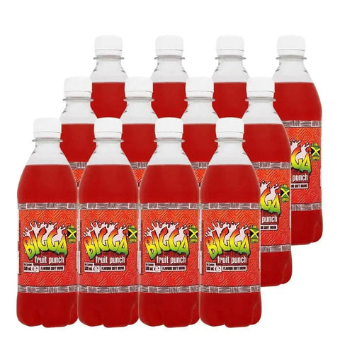 Bigga Fruit Punch (Case of 12) Ingredients Carbonated - Honesty Sales U.K