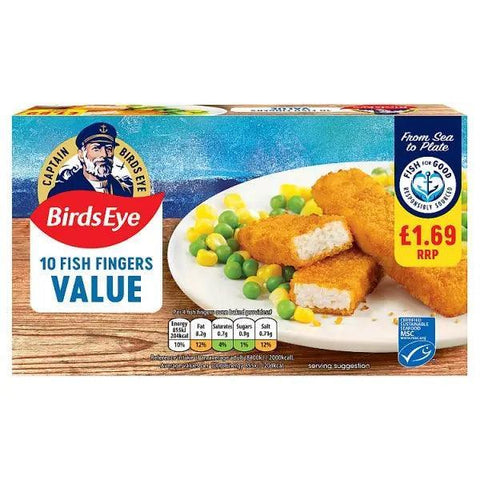 Birds Eye 10 Fish Fingers Value 250g - Honesty Sales U.K