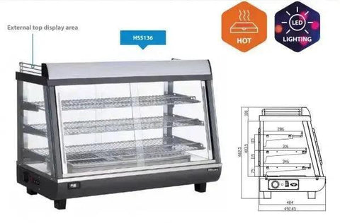 Blizzard Countertop Heated Merchandiser HSS136 - Honesty Sales U.K