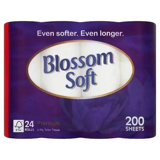 Blossom Soft White Luxury Bathroom Tissue 24 Rolls - Honesty Sales U.K
