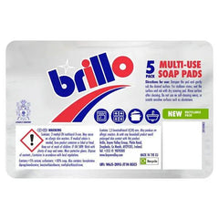 Brillo 5 Multi-Use Soap Pads (Case of 24) - Honesty Sales U.K