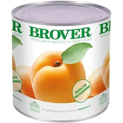Brover Apricot Halves 2.65kg Apricot halves in light syrup - Honesty Sales U.K