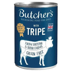 Butcher's Tripe Wet Dog Food Tin 400g (Case of 12) - Honesty Sales U.K