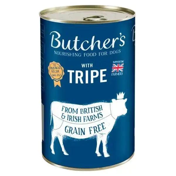 Butchers Tripe Wet Dog Food Tin 1200g (Case of 6) - Honesty Sales U.K
