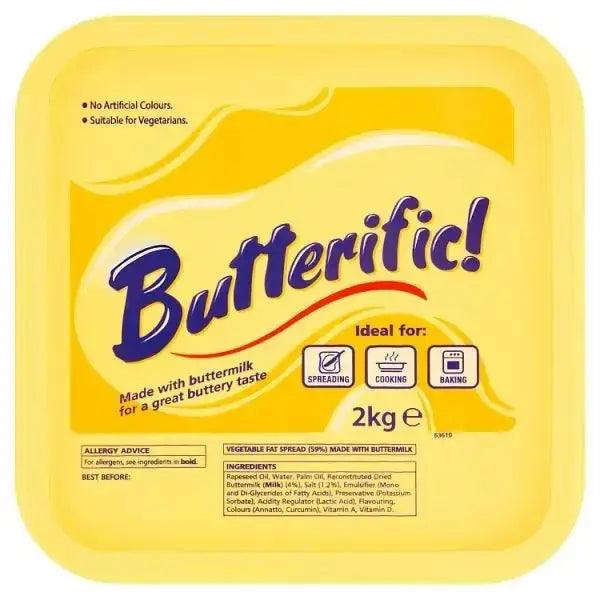 Butterific! 2kg with buttermilk great buttery taste - Honesty Sales U.K