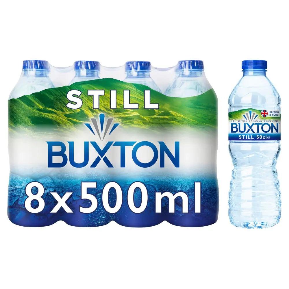 Buxton Still Natural Mineral Water 8 x 50cl Buxton
