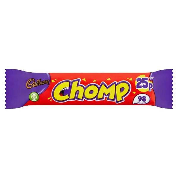 Cadbury Chomp Chocolate Bar 25p 21g (Case of 60) - Honesty Sales U.K