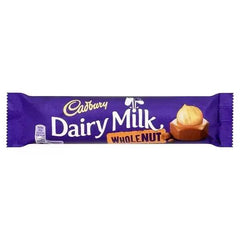 Cadbury Dairy Milk Whole Nut Chocolate Bar 45g (Pack of 48) - Honesty Sales U.K