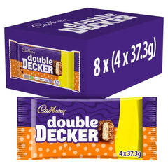 Cadbury Double Decker Chocolate Bar 4 Pack 149.2g (Case of 8) Cadbury