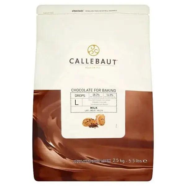 Callebaut Chocolate Drops for Baking Milk 2.5kg - Honesty Sales U.K
