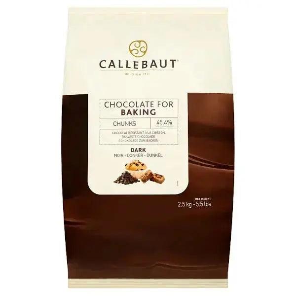 Callebaut Chocolate for Baking Chunks Dark 2.5kg - Honesty Sales U.K