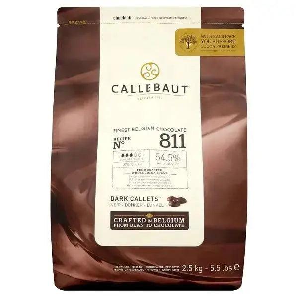 Callebaut Finest Belgian Chocolate Dark Callets 2.5kg - Honesty Sales U.K