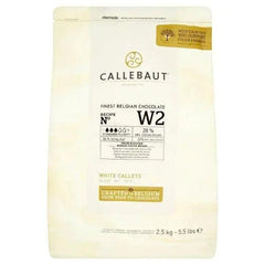 Callebaut Finest Belgian Chocolate White Callets 2.5kg - Honesty Sales U.K