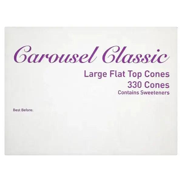 Carousel Classic Large Flat Top Cones 330 Cones - Honesty Sales U.K