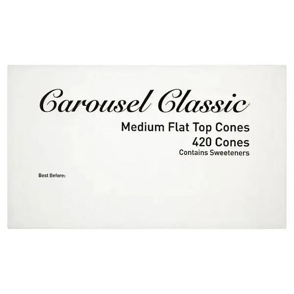Carousel Classic Medium Flat Top Cones 420 Cones - Honesty Sales U.K