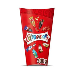 Celebrations Milk Chocolate Selection Box of Mini Chocolate & Biscuit Bars 300g (Case of 9) - Honesty Sales U.K