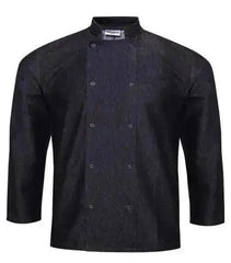 Chef Jacket Long Sleeve Denim Grey and Black - Honesty Sales U.K
