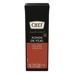 Chef Premium Natural Veal Stock Pack 1 Litre - Honesty Sales U.K