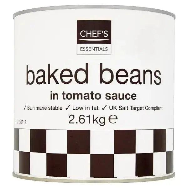 Chef's Essentials Baked Beans in Tomato Sauce 2.61kg - Honesty Sales U.K