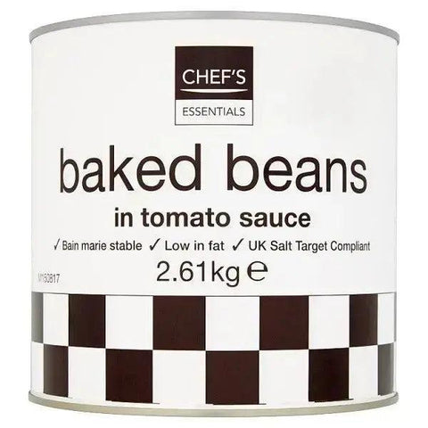 Chef's Essentials Baked Beans in Tomato Sauce 2.61kg - Honesty Sales U.K