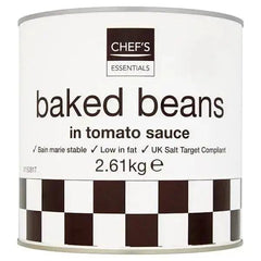 Chef's Essentials Baked Beans in Tomato Sauce 2.61kg - Honesty Sales U.K