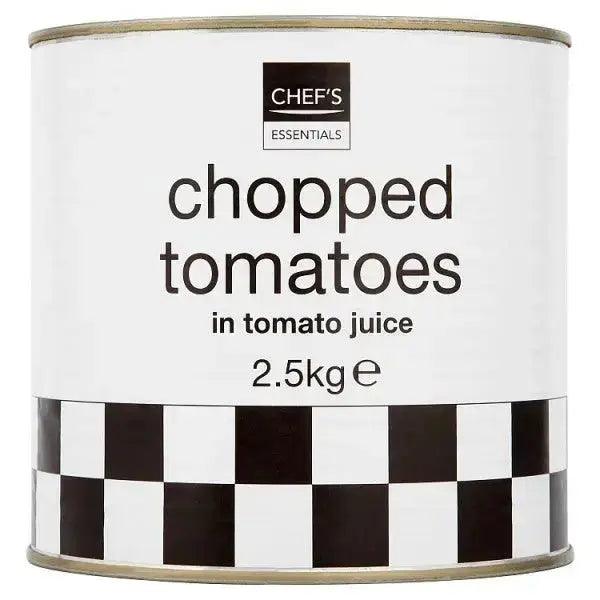 Chef's Essentials Chopped Tomatoes in Tomato Juice 2.5kg - Honesty Sales U.K