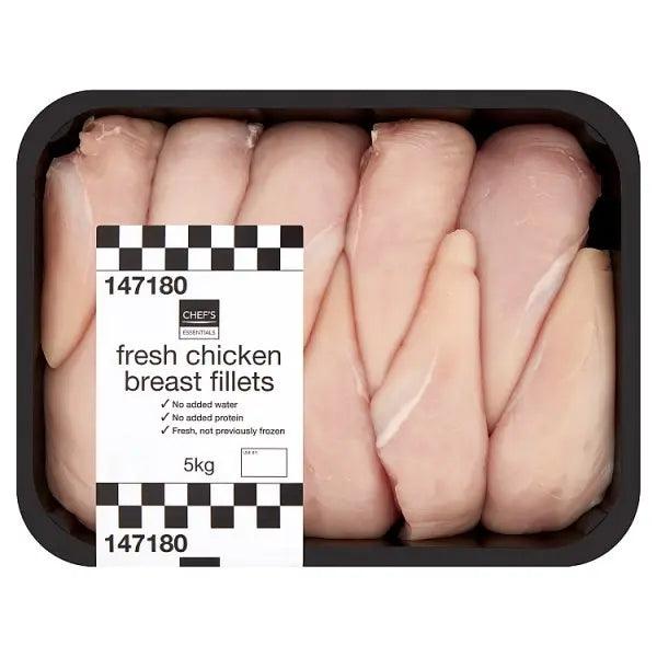 Chef's Essentials Fresh Chicken Breast Fillets 5kg - Honesty Sales U.K