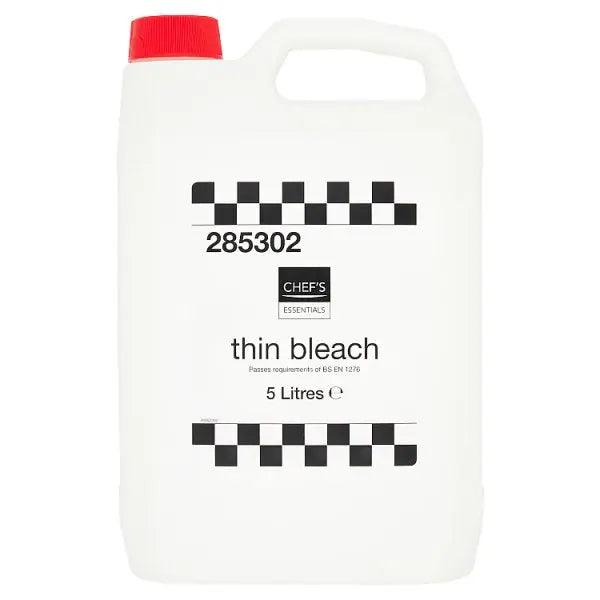 Chef's Essentials Thin Bleach 5 Litres - Honesty Sales U.K