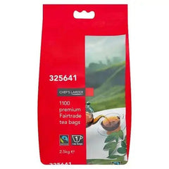 Chef's Larder 1100 Premium Fairtrade Tea Bags 2.5kg - Honesty Sales U.K