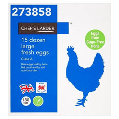 Chef's Larder 15 Dozen Large Fresh Eggs - Honesty Sales U.K