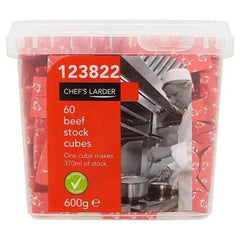 Chef's Larder 60 Beef Stock Cubes 600g - Honesty Sales U.K