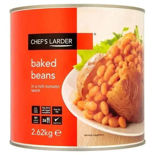 Chef's Larder Baked Beans in a Rich Tomato Sauce 2.62kg - Honesty Sales U.K