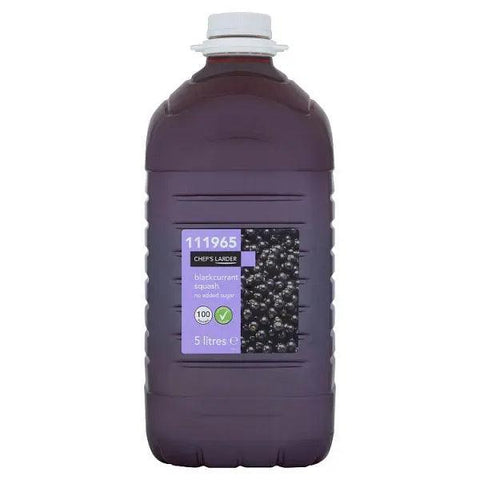 Chef's Larder Blackcurrant Squash No Added Sugar 5 Litres - Honesty Sales U.K