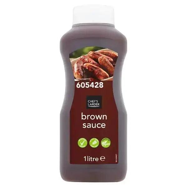 Chef's Larder Brown Sauce 1 Litre Suitable for Vegans - Honesty Sales U.K