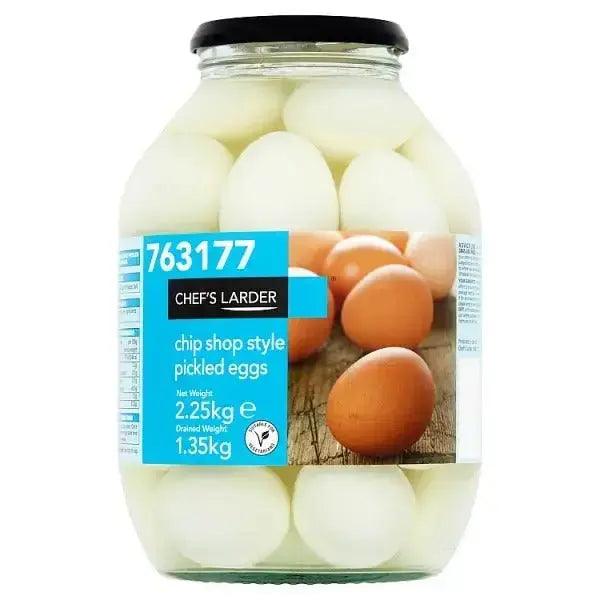 Chef's Larder Chip Shop Style Pickled Eggs 2.25kg (Drained Weight 1.35kg) - Honesty Sales U.K
