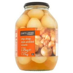 Chef's Larder Chip Shop Style Pickled Onions 2.25kg (Drained Weight 1.17kg) - Honesty Sales U.K