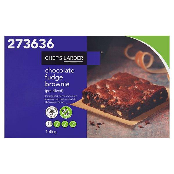 Chef's Larder Chocolate Fudge Brownie 1.4kg - Honesty Sales U.K