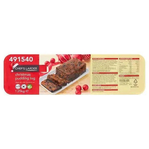 Chef's Larder Christmas Pudding Log 1.25kg - Honesty Sales U.K